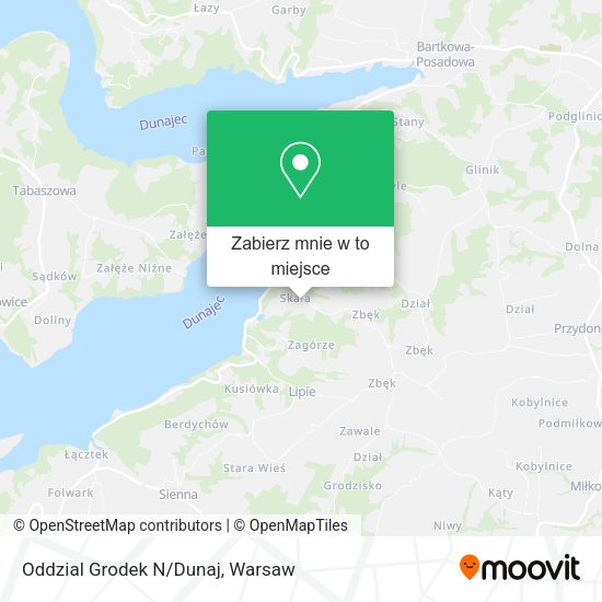 Mapa Oddzial Grodek N/Dunaj