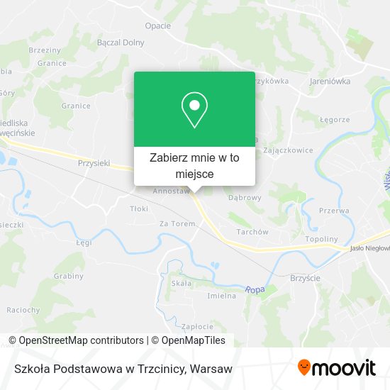 Mapa Szkoła Podstawowa w Trzcinicy