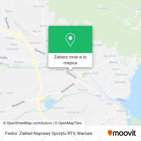 Mapa Fiedor. Zakład Naprawy Sprzętu RTV