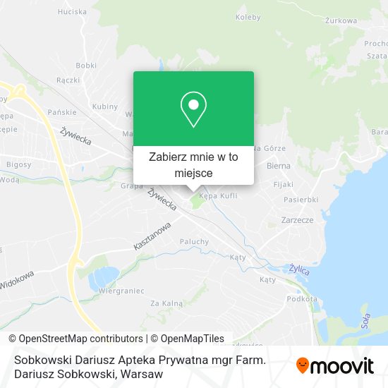 Mapa Sobkowski Dariusz Apteka Prywatna mgr Farm. Dariusz Sobkowski