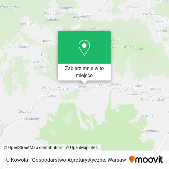 Mapa U Kowola - Gospodarstwo Agroturystyczne