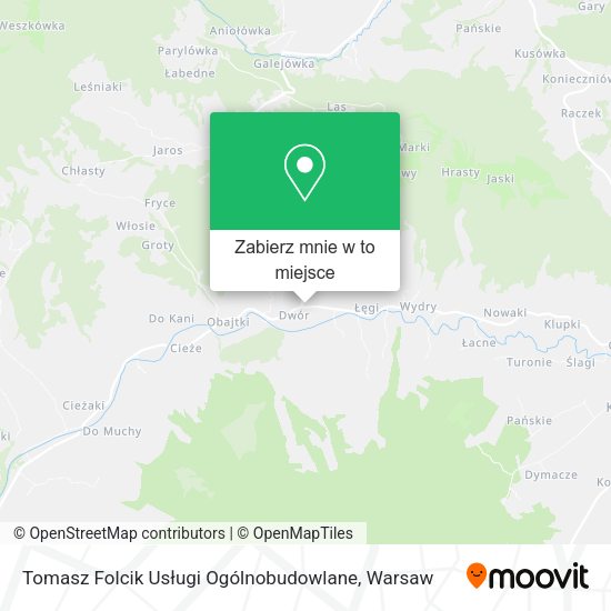 Mapa Tomasz Folcik Usługi Ogólnobudowlane