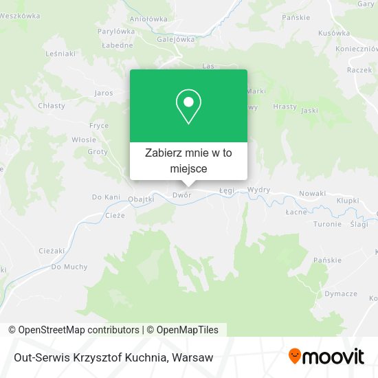 Mapa Out-Serwis Krzysztof Kuchnia