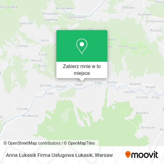 Mapa Anna Łukasik Firma Usługowa Łukasik