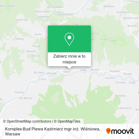 Mapa Komplex-Bud Plewa Kazimierz mgr inż. Wiśniowa