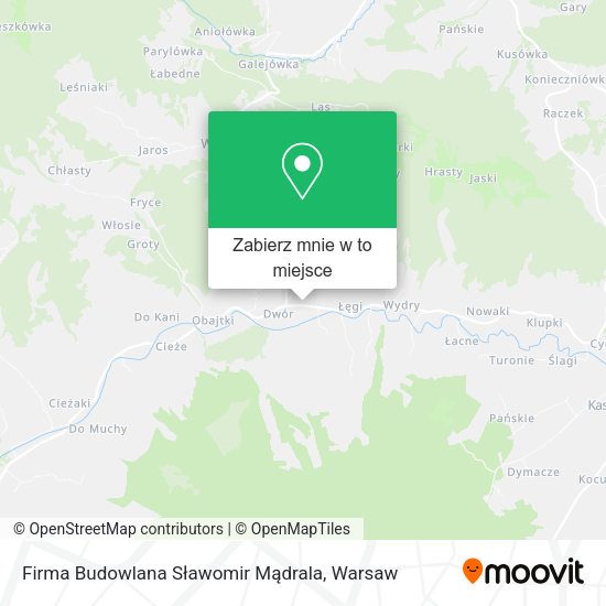 Mapa Firma Budowlana Sławomir Mądrala