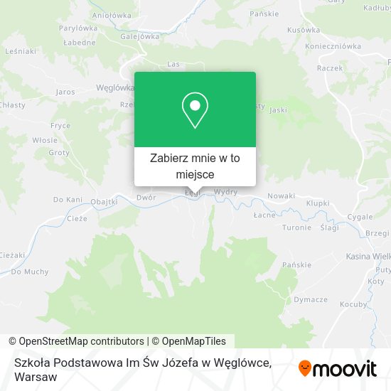 Mapa Szkoła Podstawowa Im Św Józefa w Węglówce