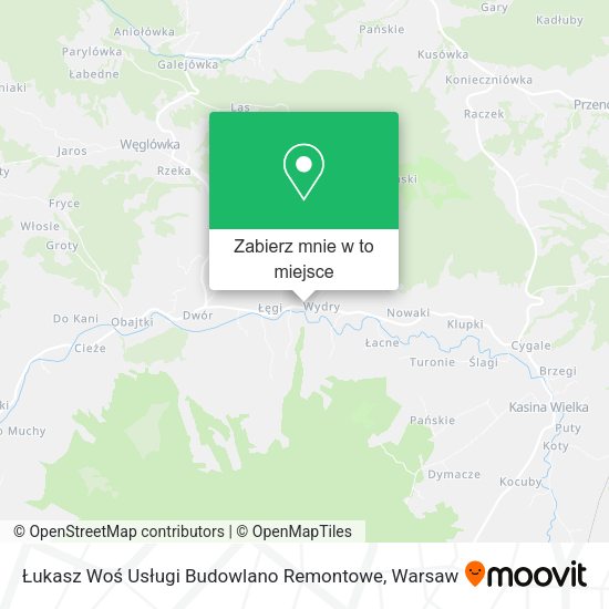 Mapa Łukasz Woś Usługi Budowlano Remontowe