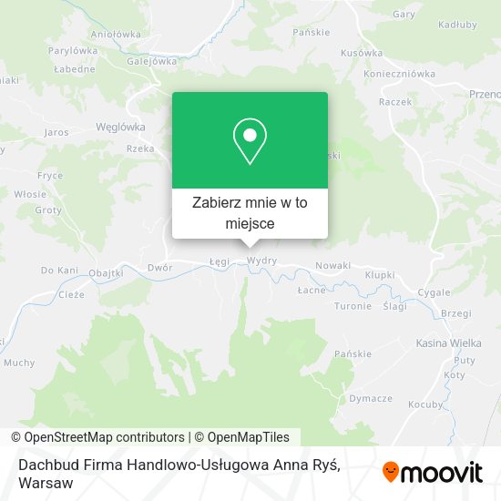 Mapa Dachbud Firma Handlowo-Usługowa Anna Ryś