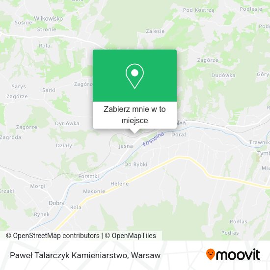 Mapa Paweł Talarczyk Kamieniarstwo