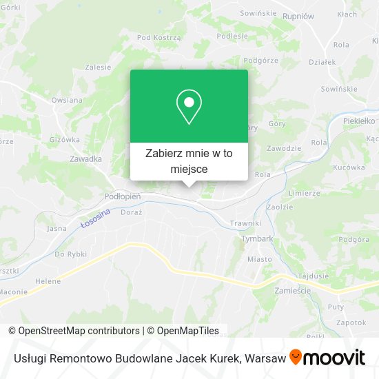 Mapa Usługi Remontowo Budowlane Jacek Kurek