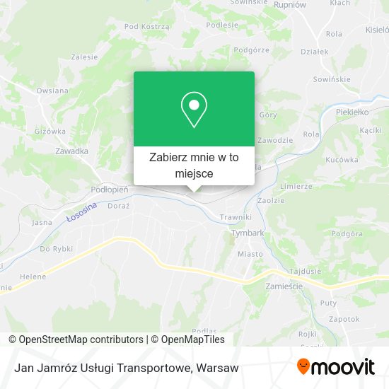 Mapa Jan Jamróz Usługi Transportowe