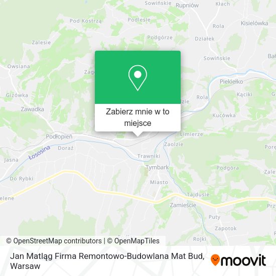 Mapa Jan Matląg Firma Remontowo-Budowlana Mat Bud