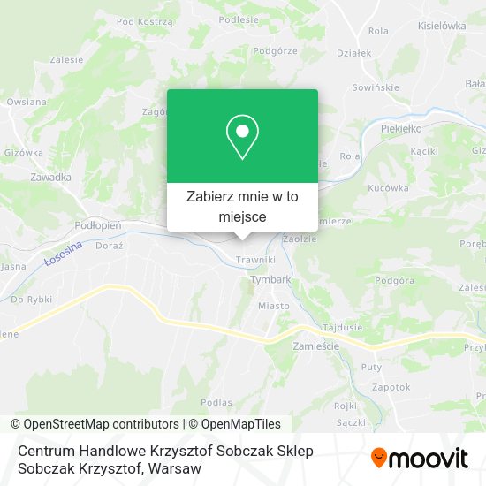 Mapa Centrum Handlowe Krzysztof Sobczak Sklep Sobczak Krzysztof