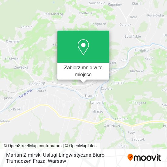 Mapa Marian Zimirski Usługi Lingwistyczne Biuro Tłumaczeń Fraza