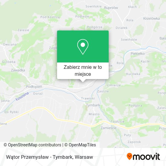 Mapa Wątor Przemysław - Tymbark