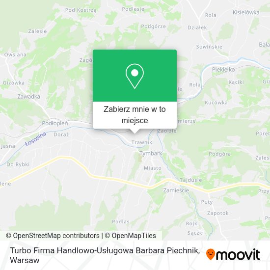 Mapa Turbo Firma Handlowo-Usługowa Barbara Piechnik