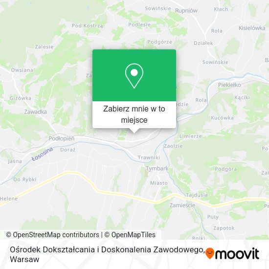 Mapa Ośrodek Dokształcania i Doskonalenia Zawodowego