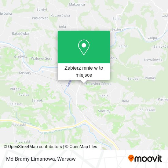 Mapa Md Bramy Limanowa