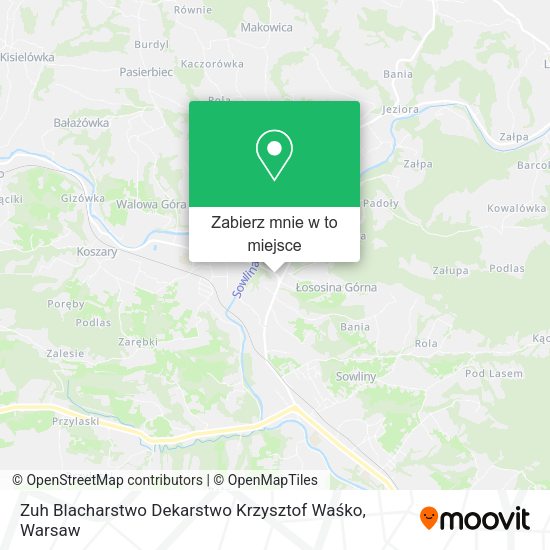 Mapa Zuh Blacharstwo Dekarstwo Krzysztof Waśko