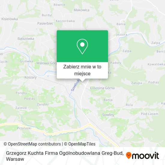 Mapa Grzegorz Kuchta Firma Ogólnobudowlana Greg-Bud