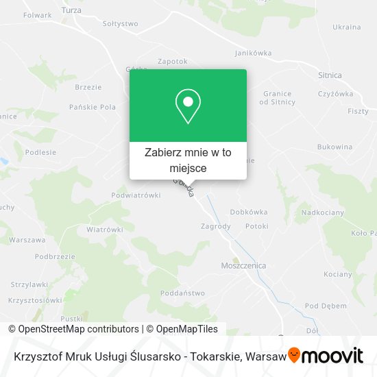 Mapa Krzysztof Mruk Usługi Ślusarsko - Tokarskie