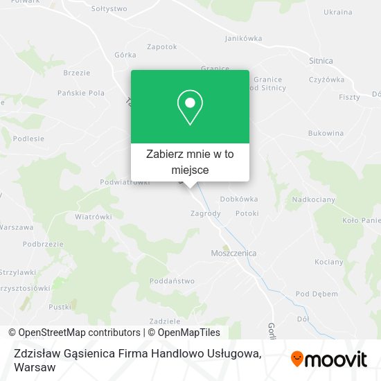 Mapa Zdzisław Gąsienica Firma Handlowo Usługowa