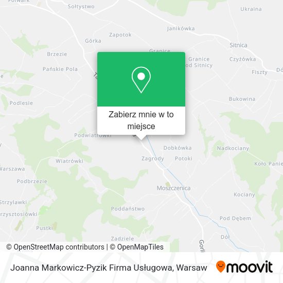 Mapa Joanna Markowicz-Pyzik Firma Usługowa