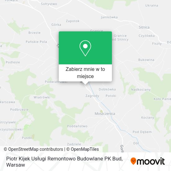 Mapa Piotr Kijek Usługi Remontowo Budowlane PK Bud