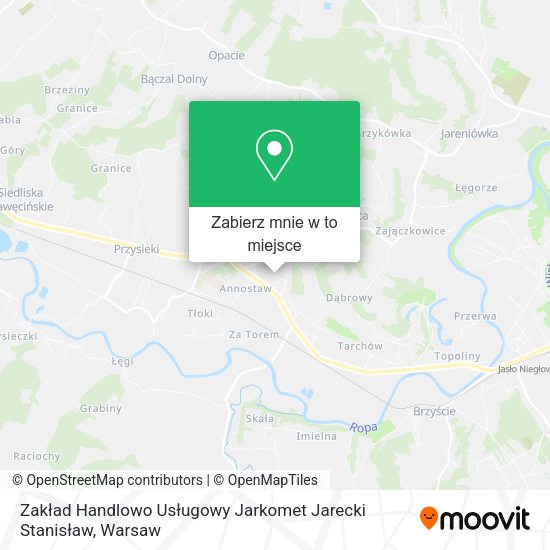 Mapa Zakład Handlowo Usługowy Jarkomet Jarecki Stanisław