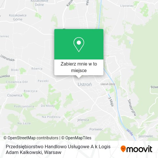 Mapa Przedsiębiorstwo Handlowo Usługowe A k Logis Adam Kalkowski