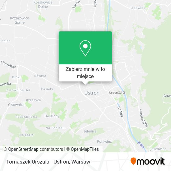 Mapa Tomaszek Urszula - Ustron