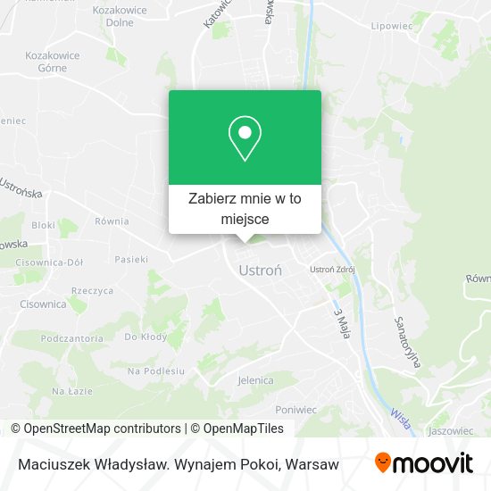 Mapa Maciuszek Władysław. Wynajem Pokoi