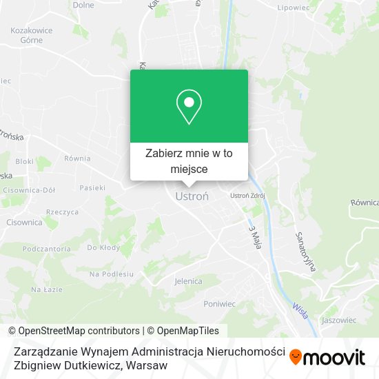 Mapa Zarządzanie Wynajem Administracja Nieruchomości Zbigniew Dutkiewicz