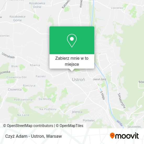 Mapa Czyż Adam - Ustron