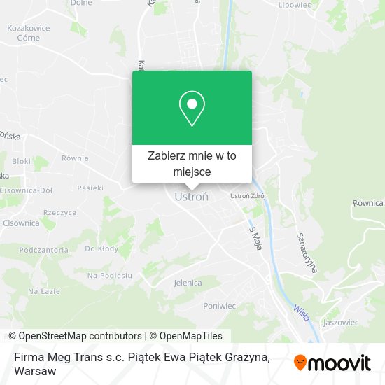 Mapa Firma Meg Trans s.c. Piątek Ewa Piątek Grażyna