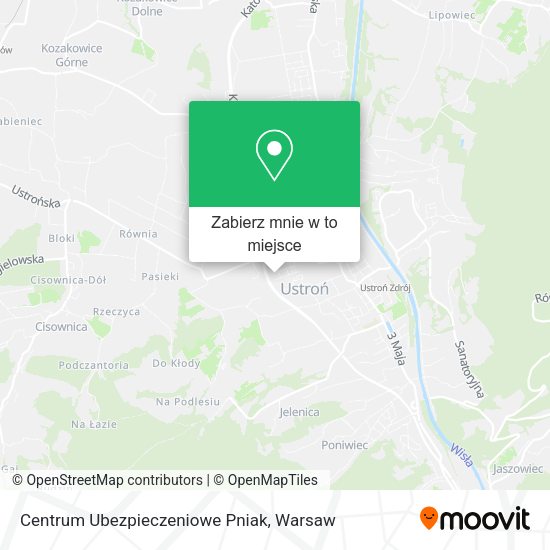 Mapa Centrum Ubezpieczeniowe Pniak