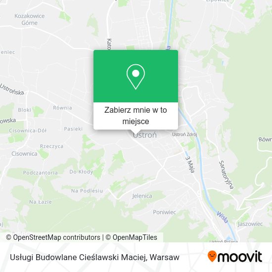 Mapa Usługi Budowlane Cieślawski Maciej