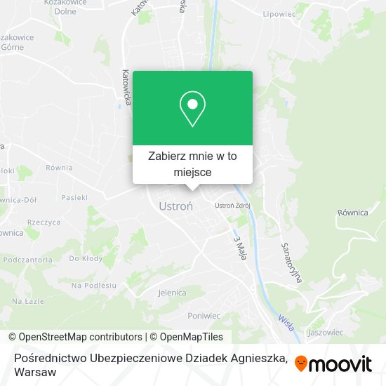 Mapa Pośrednictwo Ubezpieczeniowe Dziadek Agnieszka