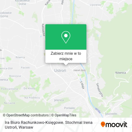 Mapa Ira Biuro Rachunkowo-Księgowe. Stochmal Irena Ustroń