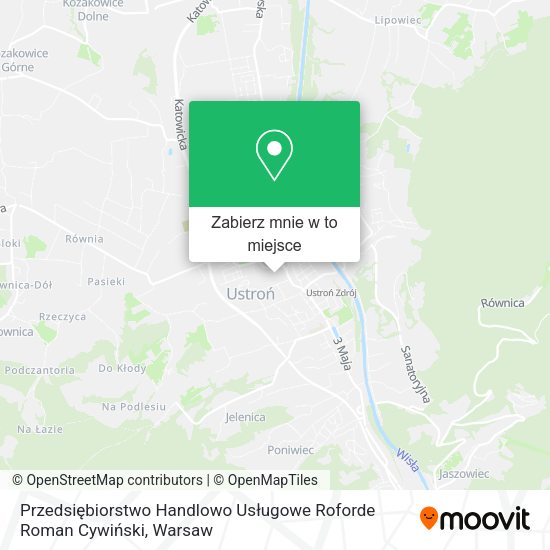 Mapa Przedsiębiorstwo Handlowo Usługowe Roforde Roman Cywiński