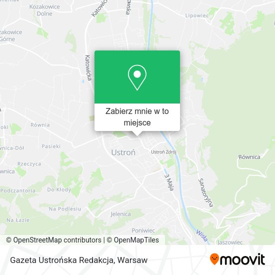 Mapa Gazeta Ustrońska Redakcja