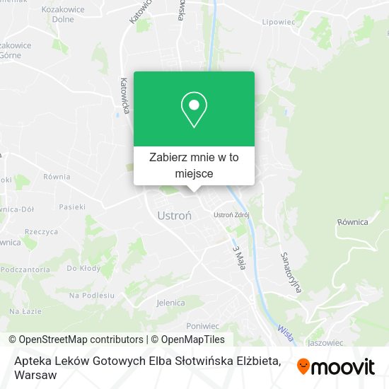 Mapa Apteka Leków Gotowych Elba Słotwińska Elżbieta