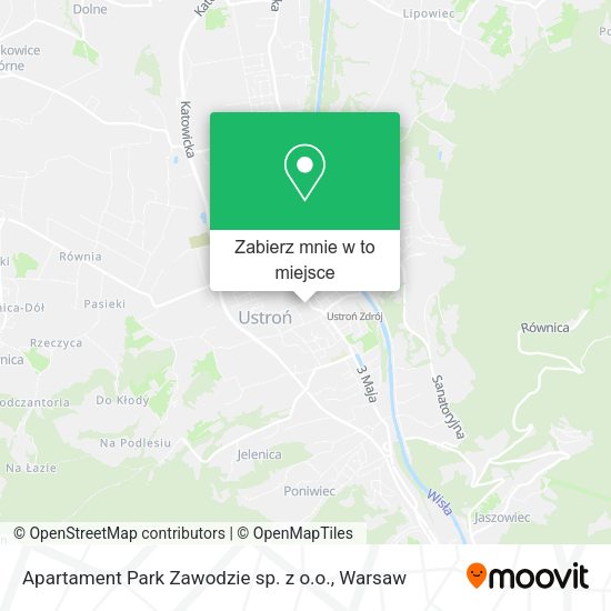 Mapa Apartament Park Zawodzie sp. z o.o.