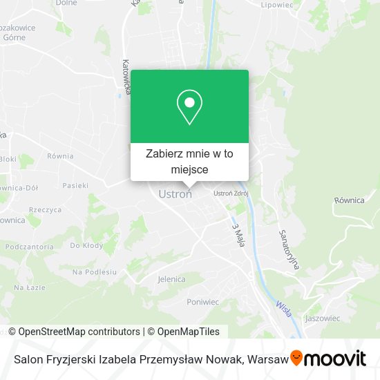 Mapa Salon Fryzjerski Izabela Przemysław Nowak