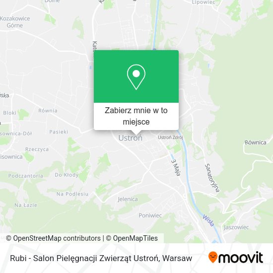 Mapa Rubi - Salon Pielęgnacji Zwierząt Ustroń