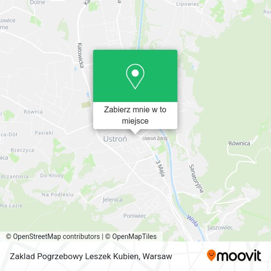 Mapa Zaklad Pogrzebowy Leszek Kubien