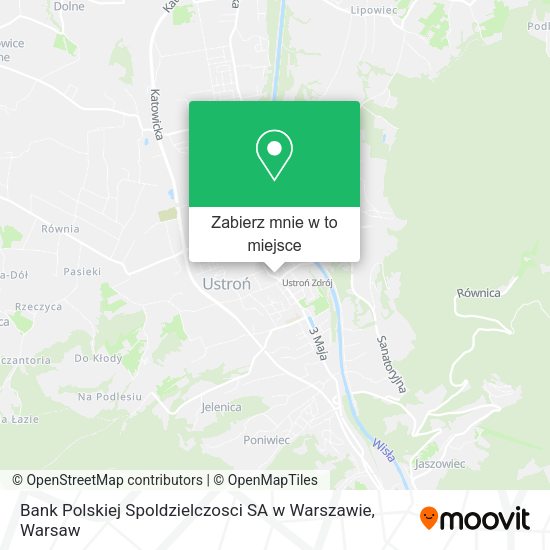 Mapa Bank Polskiej Spoldzielczosci SA w Warszawie