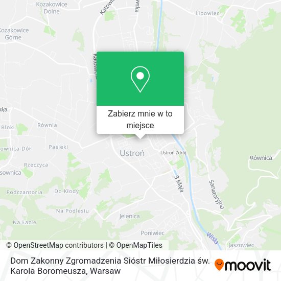 Mapa Dom Zakonny Zgromadzenia Sióstr Miłosierdzia św. Karola Boromeusza