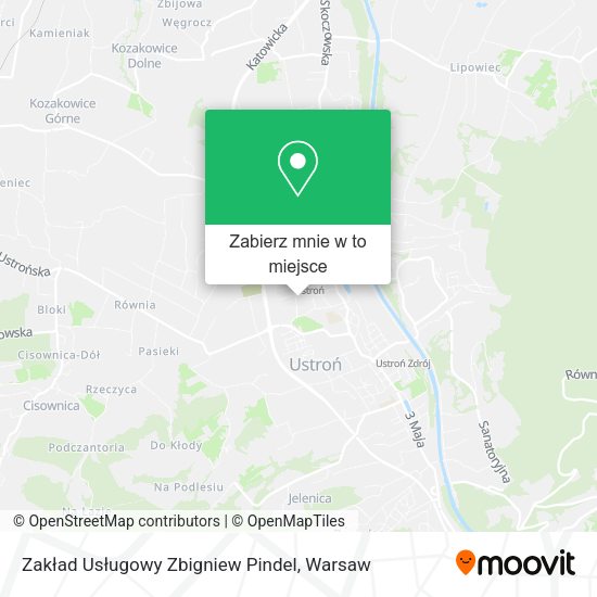 Mapa Zakład Usługowy Zbigniew Pindel